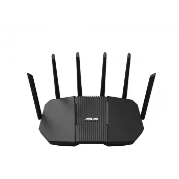 Pöytäreititin ASUS RT-BE90U BE9400 AiMesh — Tri-Band Wi‑Fi 7 (2,4/5/6 GHz), 9400 Mbit/s, 2,5 Gigabit Ethernet, 4× RJ‑45 LAN, USB, Musta