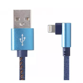 USB 2.0 -datakaapeli Gembird CC-USB2J-AMLML-1M-BL — USB A - Micro-USB B/Lightning, 1 m, sininen/musta