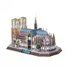 3D-palapeli CubicFun Notre Dame (valo) — malli DA-20509, kevyt valaistu versio