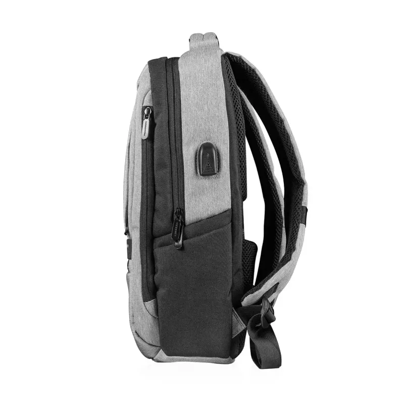 Reppu Modecom SMART 15 musta/harmaa polyesteri 15,6