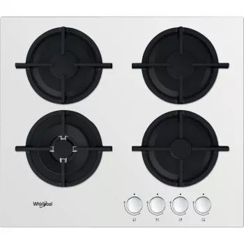 Whirlpool AKT 625/WH musta, valkoinen kalusteisiin 60 cm kaasu 4 vyöhykettä