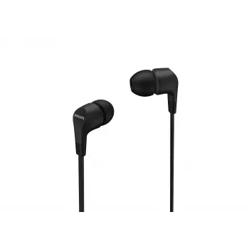 Johdollinen in-ear-kuulokemikrofoni Philips TAE1105BK/00 — musta, korvansisäinen, 1,2 m johto, 14,7 g