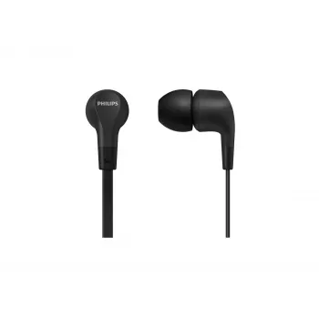 Johdollinen in-ear-kuulokemikrofoni Philips TAE1105BK/00 — musta, korvansisäinen, 1,2 m johto, 14,7 g