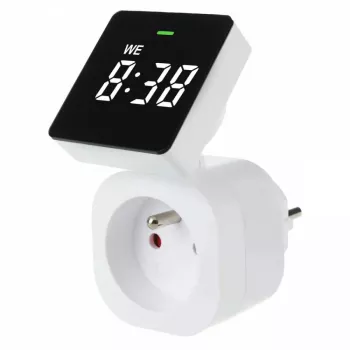 Digitaalinen ajastin GreenBlue GB610E, maks. kuorma 16A, IP20, ohjelmoitavat päälle-/poisjaksot