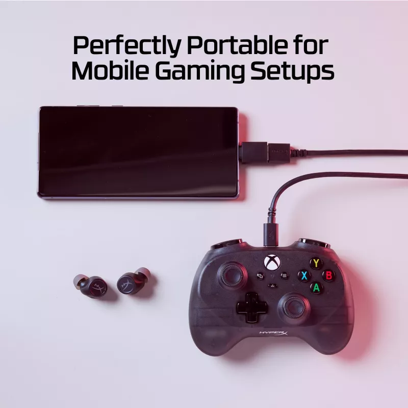 HyperX Clutch Tanto Mini WD -peliohjain, joystick, Xbox, Xbox One, johdollinen, USB, musta, 2,95 m