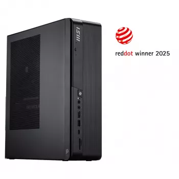 Pöytätietokone MSI PRO DP80 AI A2G-083XEU — Core Ultra 5 225, 16 GB RAM, 512 GB SSD, Intel UHD, AX211 Wi‑Fi 6E, ei käyttöjärjestelmää, musta