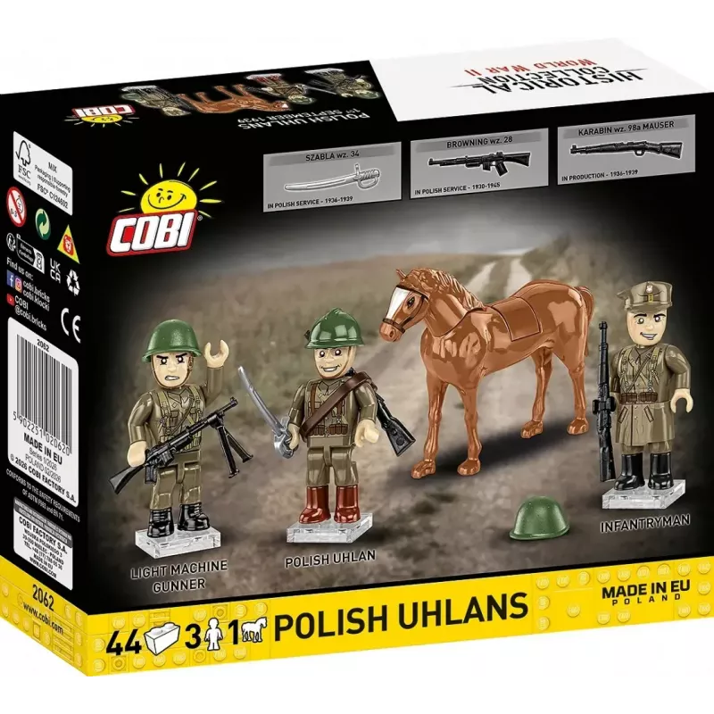Cobi Blocks puolalaiset ulaanit 44-osainen rakennussarja COIB-2062