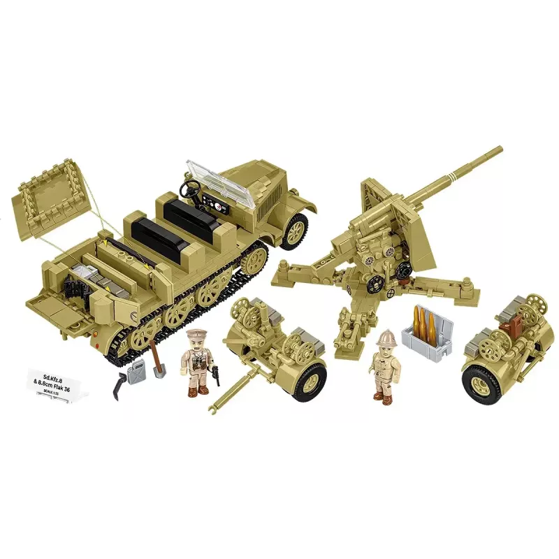 Cobi Blocks Sd.Kfz.8 8,8 cm Flak 36 -rakennussarja, 975 osaa