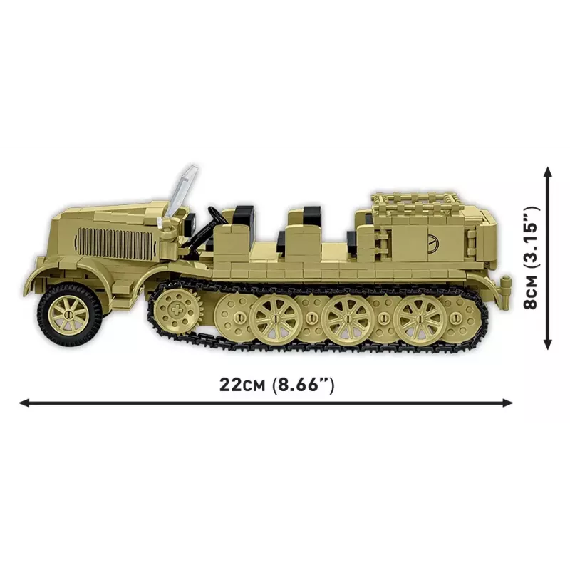 Cobi Blocks Sd.Kfz.8 8,8 cm Flak 36 -rakennussarja, 975 osaa