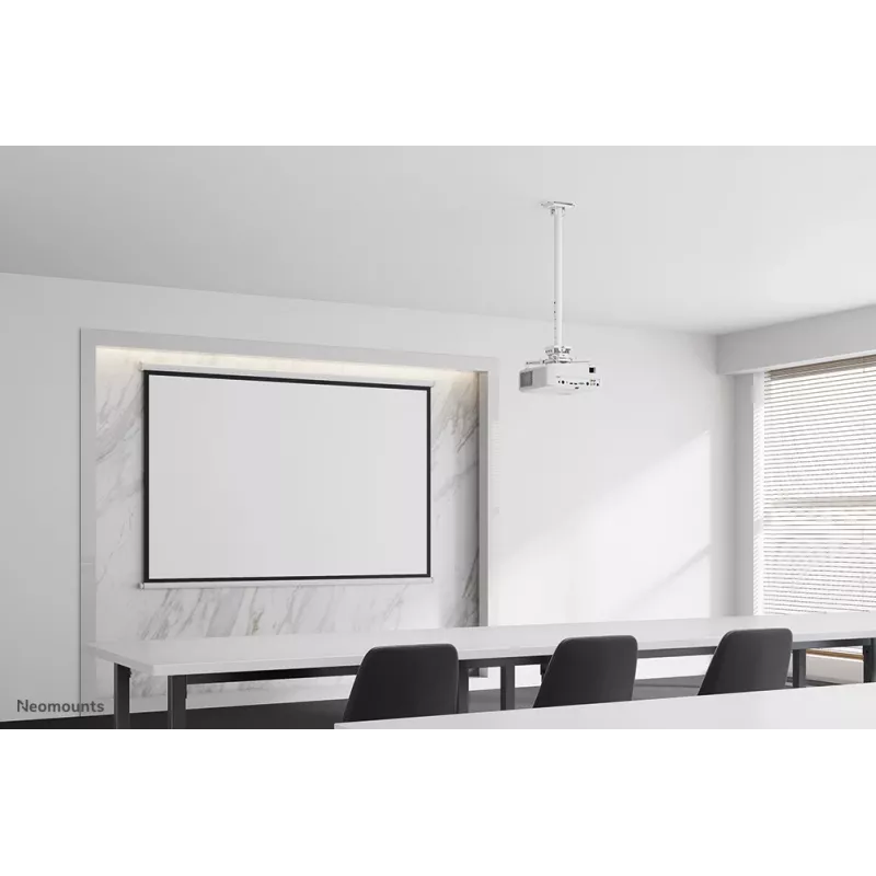 Neomounts CL25-550WH1 -projektorikattoteline – K 74,5-114,5 cm – Easy-Install – täysin liikkuva