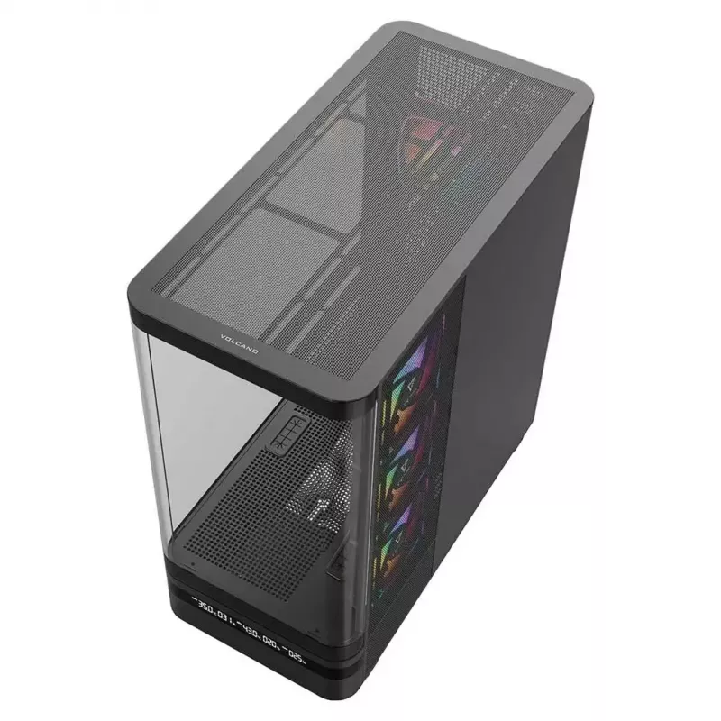 Tietokonekotelo MODECOM VOLCANO AQ200 ARGB MIDI musta