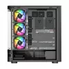Tietokonekotelo MODECOM VOLCANO AQ200 ARGB MIDI musta
