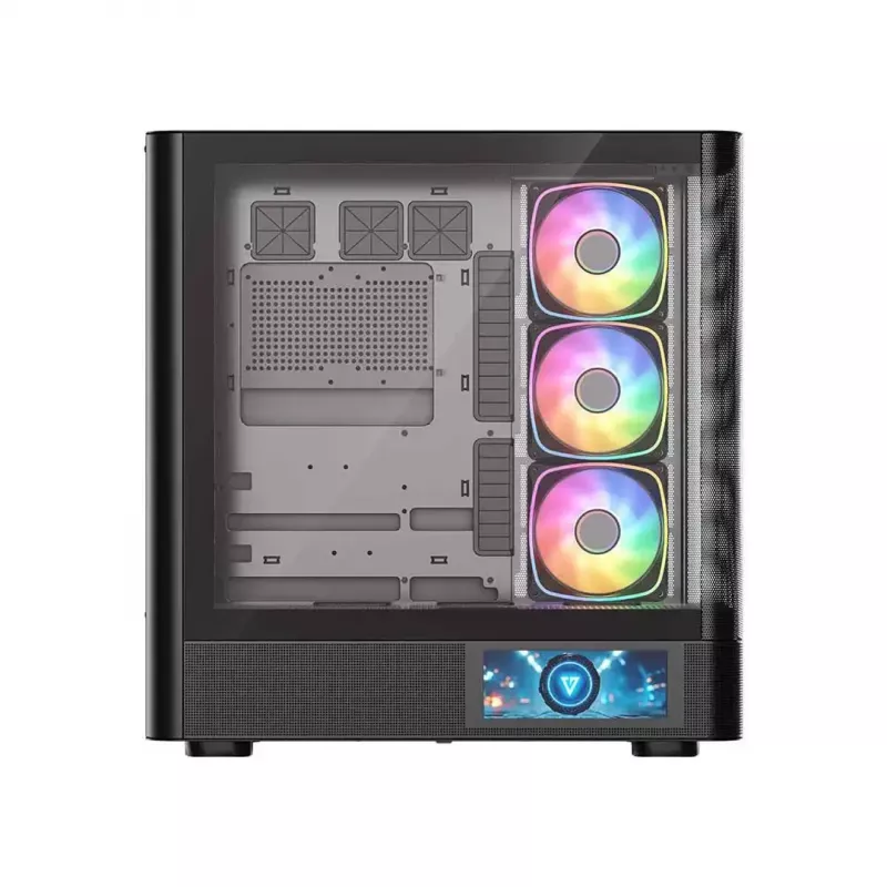 PC-kotelo MODECOM VOLCANO AQ400 ARGB MIDI musta — MODECOM MC-A-AQ400-4FA-B
