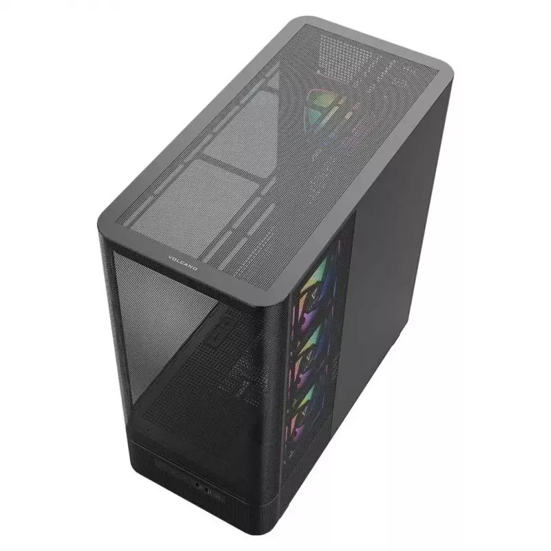 PC-kotelo MODECOM VOLCANO AQ400 ARGB MIDI musta — MODECOM MC-A-AQ400-4FA-B