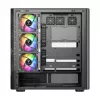 PC-kotelo MODECOM VOLCANO AQ400 ARGB MIDI musta — MODECOM MC-A-AQ400-4FA-B