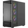 PC-kotelo MODECOM VOLCANO AQ400 ARGB MIDI musta — MODECOM MC-A-AQ400-4FA-B