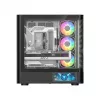 PC-kotelo MODECOM VOLCANO AQ400 ARGB MIDI musta — MODECOM MC-A-AQ400-4FA-B