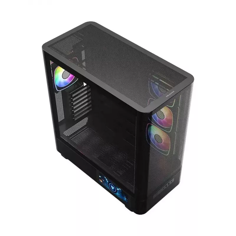 PC-kotelo MODECOM VOLCANO AQ400 ARGB MIDI musta — MODECOM MC-A-AQ400-4FA-B