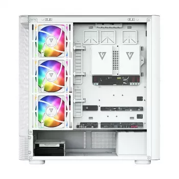 MODECOM VOLCANO AQ400 ARGB MIDI Tower -tietokonekotelo, valkoinen