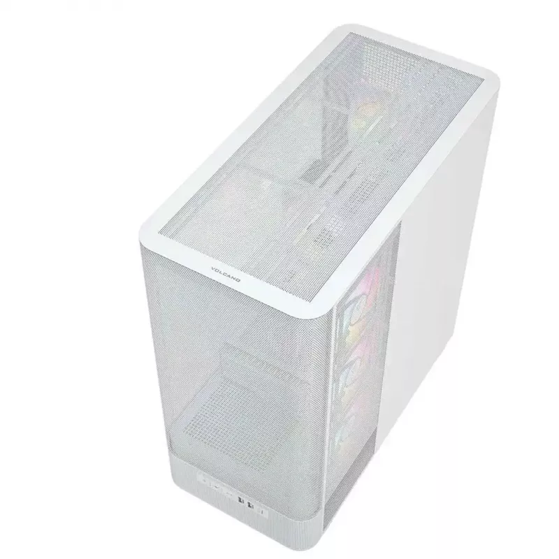 MODECOM VOLCANO AQ400 ARGB MIDI Tower -tietokonekotelo, valkoinen