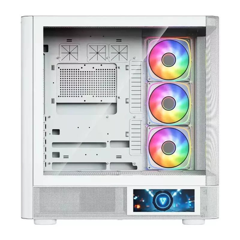 MODECOM VOLCANO AQ400 ARGB MIDI Tower -tietokonekotelo, valkoinen