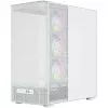 MODECOM VOLCANO AQ400 ARGB MIDI Tower -tietokonekotelo, valkoinen