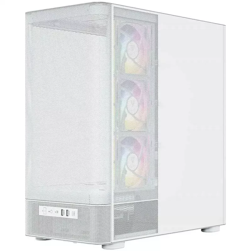 MODECOM VOLCANO AQ400 ARGB MIDI Tower -tietokonekotelo, valkoinen