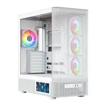 MODECOM VOLCANO AQ400 ARGB MIDI Tower -tietokonekotelo, valkoinen