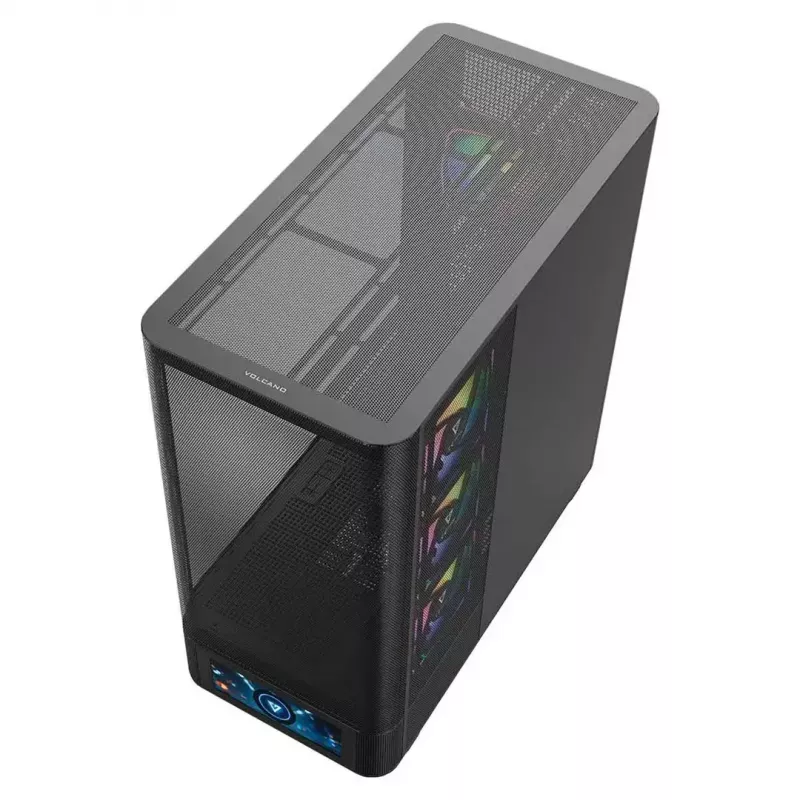 Tietokonekotelo MODECOM VOLCANO AQ500 ARGB MIDI musta