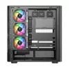 Tietokonekotelo MODECOM VOLCANO AQ500 ARGB MIDI musta