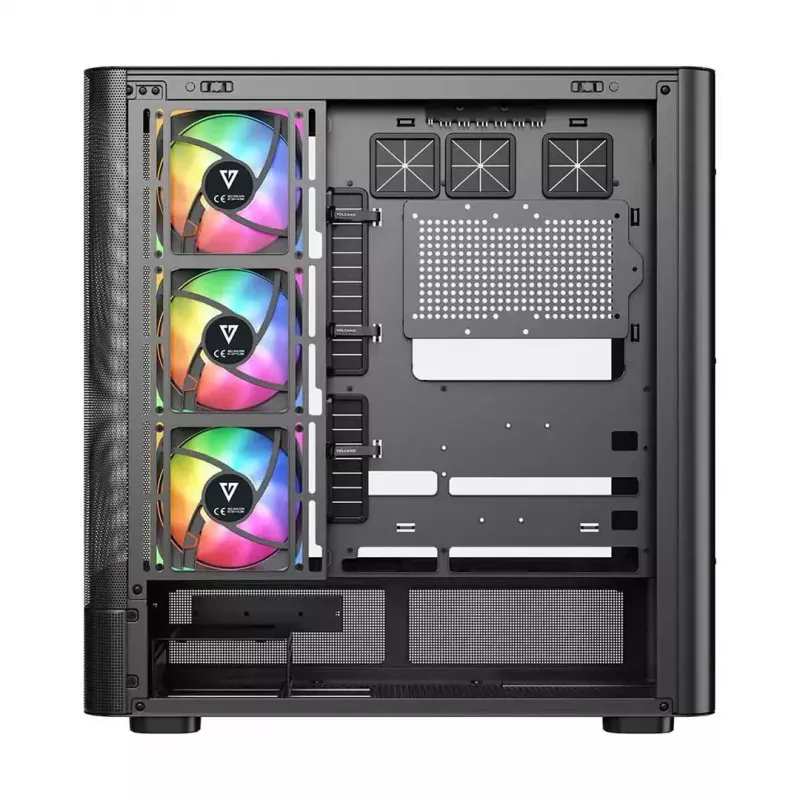 Tietokonekotelo MODECOM VOLCANO AQ500 ARGB MIDI musta