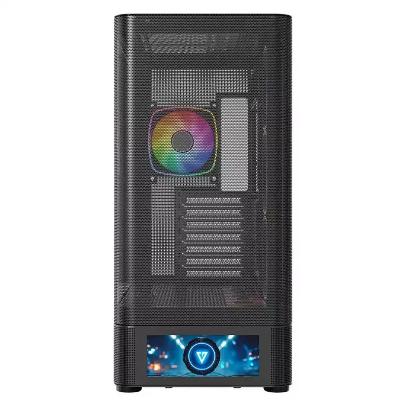 Tietokonekotelo MODECOM VOLCANO AQ500 ARGB MIDI musta