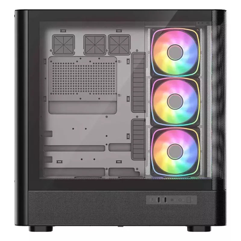 Tietokonekotelo MODECOM VOLCANO AQ500 ARGB MIDI musta