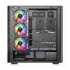 Tietokonekotelo MODECOM VOLCANO AQ500 ARGB MIDI musta