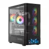 Tietokonekotelo MODECOM VOLCANO AQ500 ARGB MIDI musta