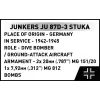 Cobi Blocks Junkers JU 87D-3 Stuka rakennussarja 556 osaa