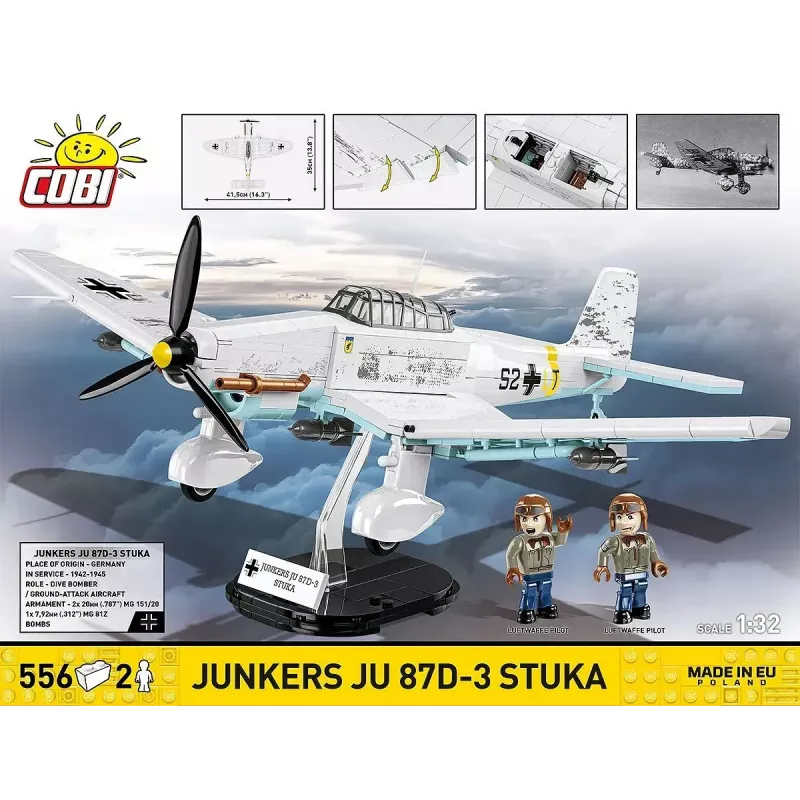 Cobi Blocks Junkers JU 87D-3 Stuka rakennussarja 556 osaa