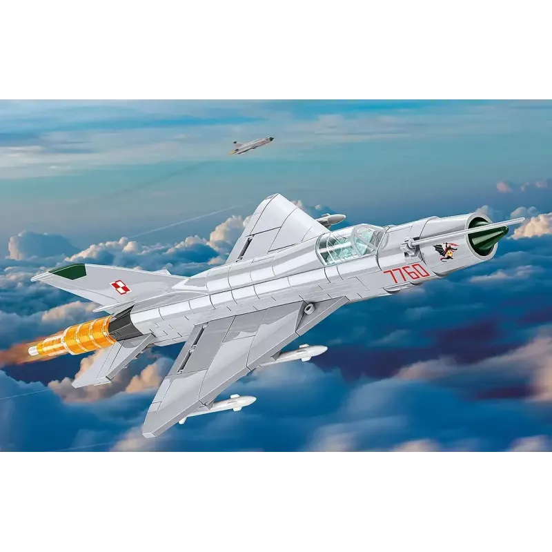 Rakennuspalikat Cobi MiG-21 MF 381 palikan sarja – rakennettava lelumalli