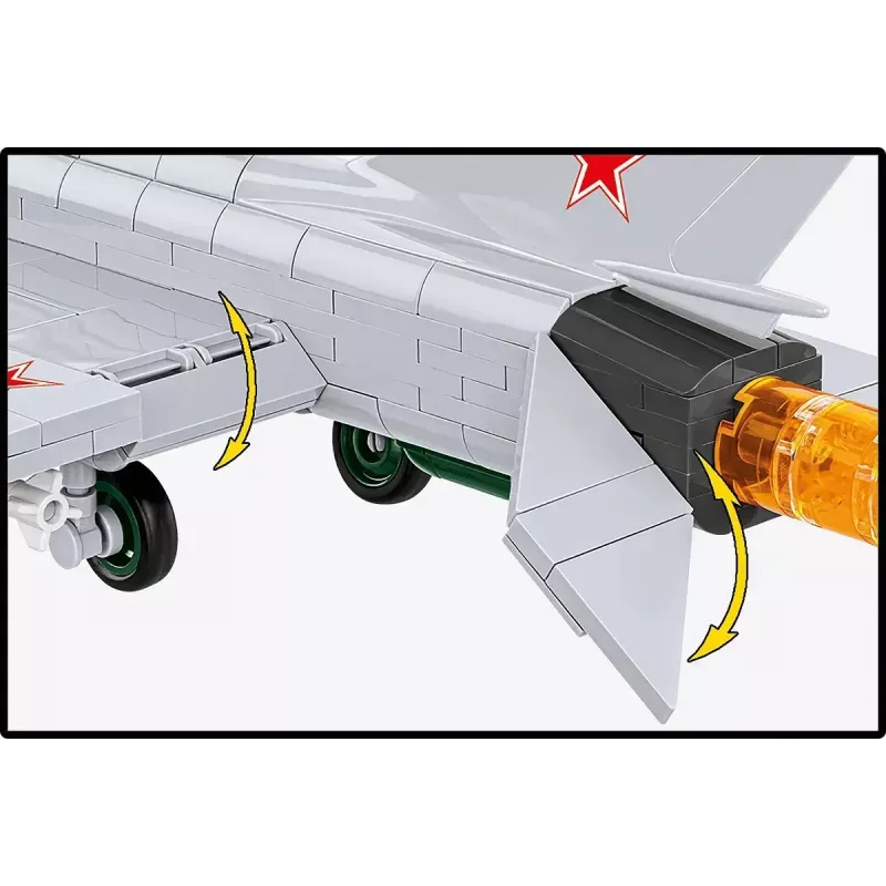 Rakennuspalikat Cobi MiG-21 MF 381 palikan sarja – rakennettava lelumalli