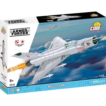 Rakennuspalikat Cobi MiG-21 MF 381 palikan sarja – rakennettava lelumalli