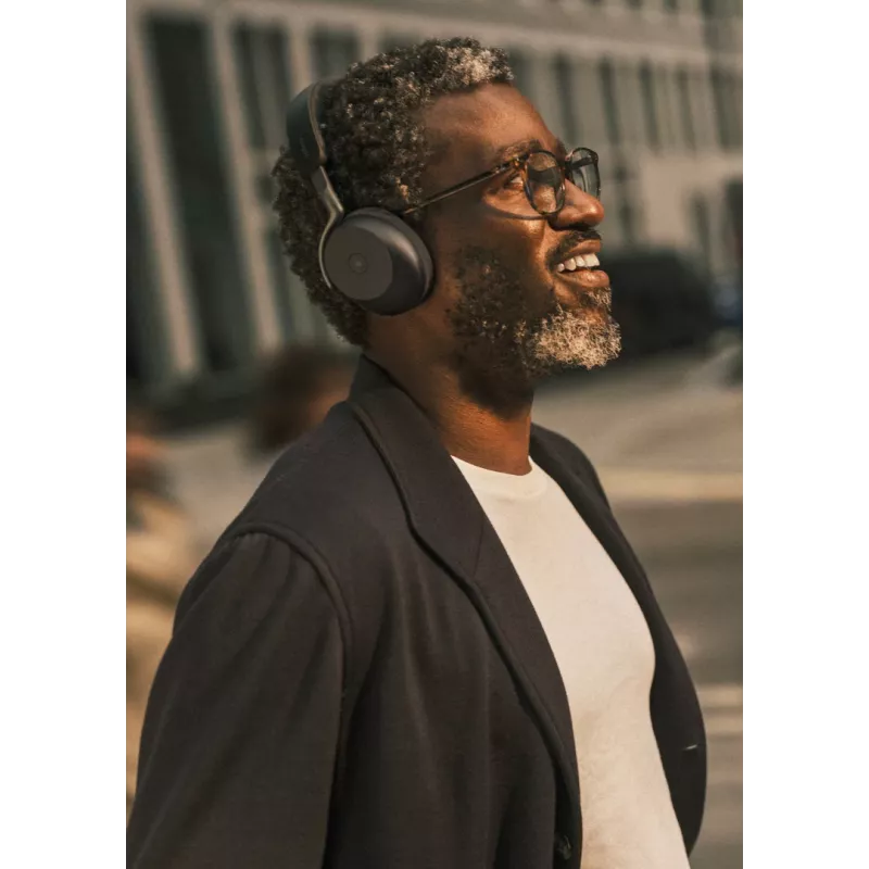 Jabra Evolve3 75 - MS Link390a (langaton latausteline) - musta