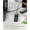 ICY BOX M.2 NVMe-kotelo USB 3.2 Gen 2 Type-C, SSD-kotelo, M.2, PCI Express, 10 Gbit/s, Hot-Swap, musta