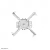 Neomounts CL25-540WH1 -projektorikattoteline – k 60,5–90,5 cm – helppo asennus – täysin liikkuva