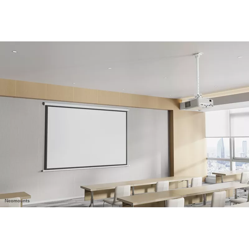 Neomounts CL25-540WH1 -projektorikattoteline – k 60,5–90,5 cm – helppo asennus – täysin liikkuva