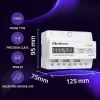 Kolmivaiheinen DIN-kisko-energiamittari QOLTEC 50978 — 400 V, 100 A