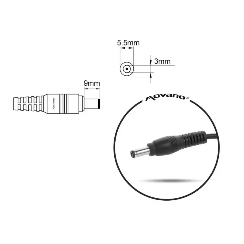 Virtalähde MITSU Samsungille 19V 3,16A (malli 5ZM050)