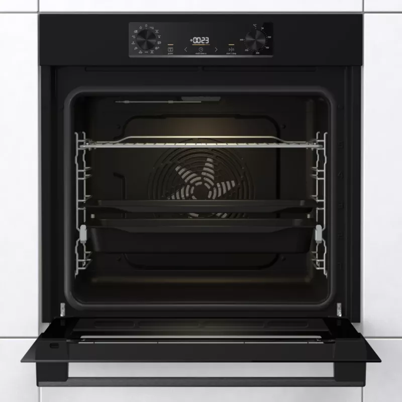 Gorenje sähköuuni BOS6737E06B RAL9005, suuri, sähkö, 77 l, 77 l, 2300 W, 300 °C