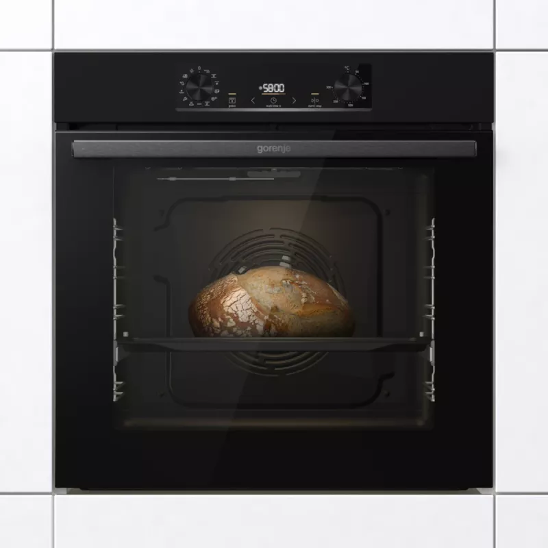 Gorenje sähköuuni BOS6737E06B RAL9005, suuri, sähkö, 77 l, 77 l, 2300 W, 300 °C