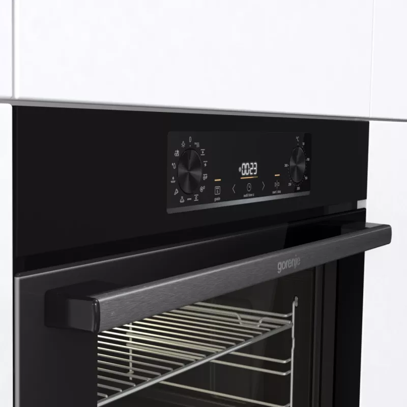 Gorenje sähköuuni BOS6737E06B RAL9005, suuri, sähkö, 77 l, 77 l, 2300 W, 300 °C