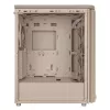 PC-kotelo ASUS ProArt PA401 Wood Edition beige — Mid-Tower, metallinen etupaneeli